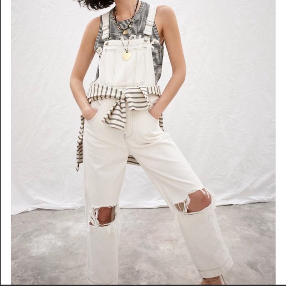 Madewell x Where I Was From Crop Overalls